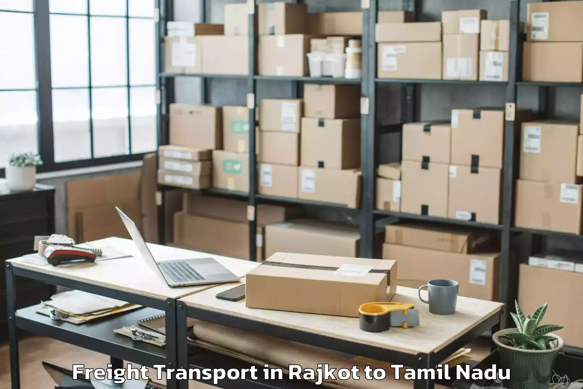 Hassle-Free Rajkot to The Gandhigram Rural Institute Freight Transport